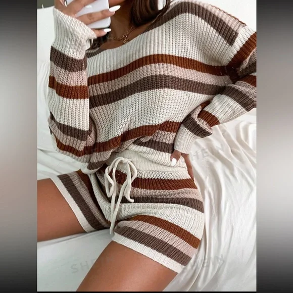 Knit Lounge Set 🤎 - Picture 1 of 6